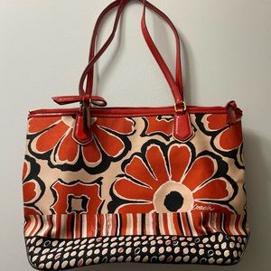 COACH Poppy Floral Shoulder Bag